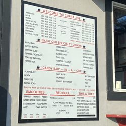 Cuppa Joe - Menu