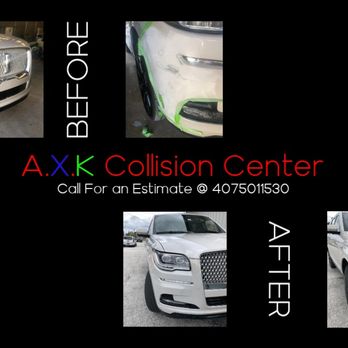 A.X.K Collision Center - Lincoln Navigator Front Bumper scratch repaired! - Auto Repair Near Me - Apopka, Florida