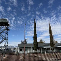 The café is at the historic Kingman Airport. The legacy World War II towers still there. Fun to discover and come back to eat regularly.