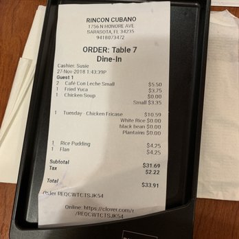 Rincon Cubano - Cuban Near Me - Sarasota, Florida