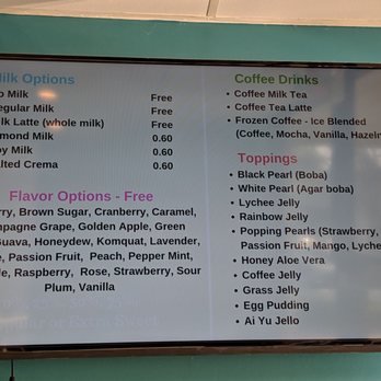 Tea Annie - Menu Jan 2019 - Bubble Tea Near Me - Los Altos , California Tea Annie - Menu Jan 2019 - Bubble Tea Near Me - Los Altos , California