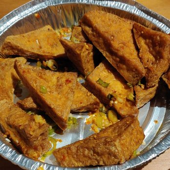 Han Lin Noodle House - Deep fried spicy tofu. Dark and burnt with faded color spices. ie likely old tofu dish refried and served again. Gross and inedible. - Chinese Near Me - New Westminster, British Columbia Han Lin Noodle House - Deep fried spicy tofu. Dark and burnt with faded color spices. ie likely old tofu dish refried and served again. Gross and inedible. - Chinese Near Me - New Westminster, British Columbia
