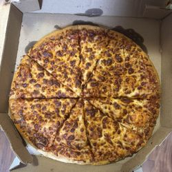 Domino's Pizza - Burnt remade pizza from today's experience (the original was just as bad if not worse)