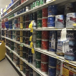 We carry Benjamin Moore paint and stain as well as a complete sundries department.