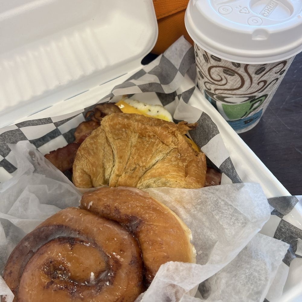 Bakery Express - Coffee roll and bacon, egg and cheese croissant - Bakeries Near Me - Halethorpe, Maryland