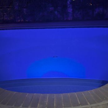 La Costa Custom Pools - Blue night lights - Pool & Hot Tub Service Near Me - Chula Vista, California
