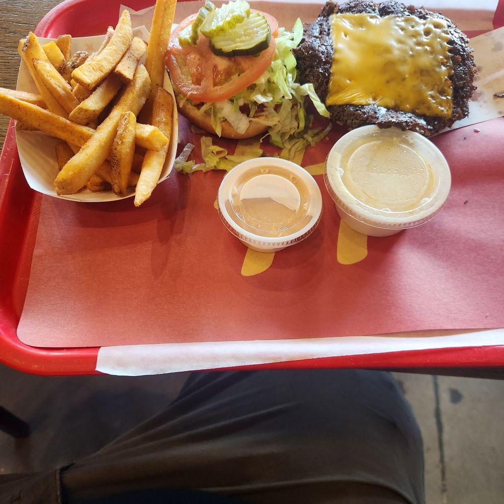 Hi-Pointe Drive-In - Double Cheeseburger and fries - Burgers Near Me - Chesterfield, Missouri Hi-Pointe Drive-In - Double Cheeseburger and fries - Burgers Near Me - Chesterfield, Missouri