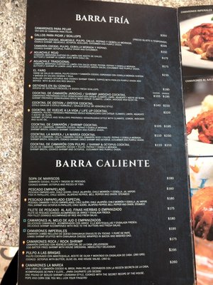 Menu photo 6 La Marea Mazatlán, SIN Menu photo 6 La Marea Mazatlán, SIN