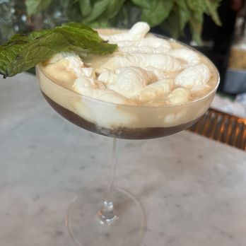 Farmacia Cocktail Bar - mint espresso martini - Cocktail Bars Near Me - Boston, Massachusetts