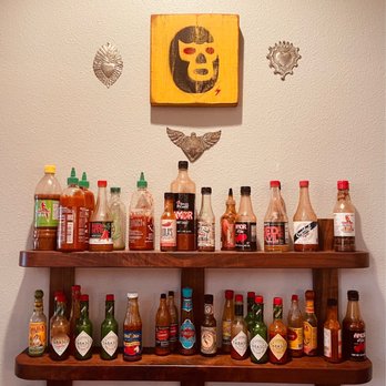Bacon & Eggs - Hot sauce wall! - New American Near Me - Walla Walla, Washington Bacon & Eggs - Hot sauce wall! - New American Near Me - Walla Walla, Washington