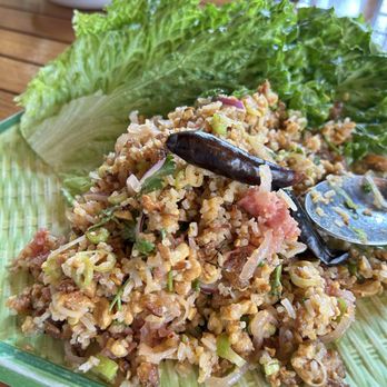 Padaek - Arlington - Crispy rice salad with sour pork - Laotian Near Me - Arlington, Virginia Padaek - Arlington - Crispy rice salad with sour pork - Laotian Near Me - Arlington, Virginia