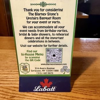 Blarney Stone - Pubs Near Me - Syracuse, New York