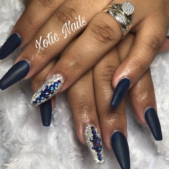 Xotic Nails - Midnight Blue - Nail Salons Near Me - Dallas, Texas