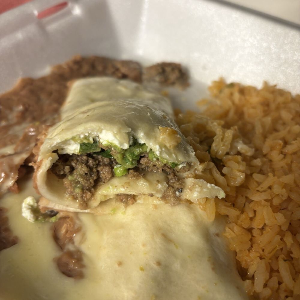 Guerrero Mexican Grill - Burrito Relleno, beef - Tacos Near Me - Leeds, Alabama Guerrero Mexican Grill - Burrito Relleno, beef - Tacos Near Me - Leeds, Alabama