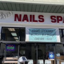 Front of nail spa salon Front of nail spa salon