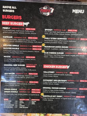 Menu photo 5 FireFly Burger  Garden Grove, CA