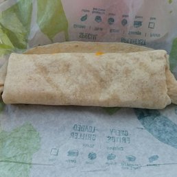 Shredded chicken burrito. Shredded chicken burrito.