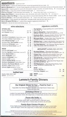 Menu photo 2 Lemmo's Grill Moorpark, CA Menu photo 2 Lemmo's Grill Moorpark, CA