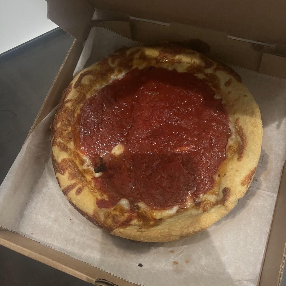 Cappy's Pizzeria - Small Chicago Style Deep Dish with Pepperoni - Pizza Near Me - Tampa, Florida Cappy's Pizzeria - Small Chicago Style Deep Dish with Pepperoni - Pizza Near Me - Tampa, Florida