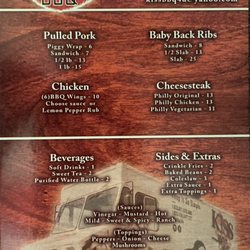 KISS BBQ - Menu