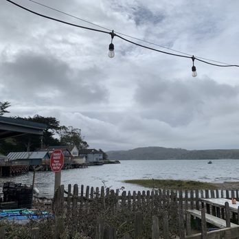 Hog Island Oyster - View from table - Seafood Near Me - Marshall, California Hog Island Oyster - View from table - Seafood Near Me - Marshall, California