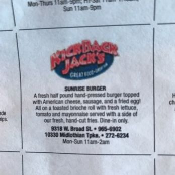 Kickback Jack's - Burger Week! - Sports Bars Near Me - Richmond, Virginia Kickback Jack's - Burger Week! - Sports Bars Near Me - Richmond, Virginia