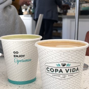 Copa Vida - Matcha tea latte and vanilla almond milk latte, both of them were delicious and would definitely recommend - New American Near Me - Pasadena, California