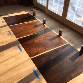 Moreno & Sons Floor Service - Stain samples at a beautiful residence in Irvington, NY - Flooring Near Me Moreno & Sons Floor Service - Stain samples at a beautiful residence in Irvington, NY - Flooring Near Me
