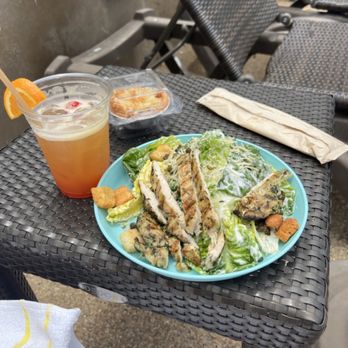 Ocean Crest Spa - Mai Thai, Peach pie and Gem Lettuce Caesar w/Grilled Chicken and ranch rather than the Lemon Anchovy dressing traditional paired with it. - Day Spas Near Me - Carlsbad, California Ocean Crest Spa - Mai Thai, Peach pie and Gem Lettuce Caesar w/Grilled Chicken and ranch rather than the Lemon Anchovy dressing traditional paired with it. - Day Spas Near Me - Carlsbad, California