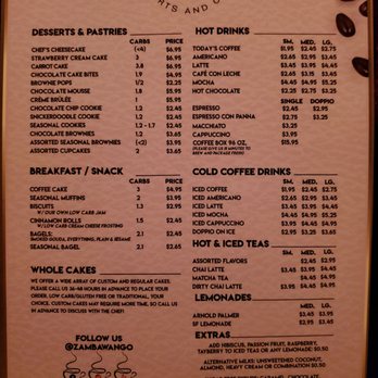 Zambawango - Menu - Coffee & Tea Near Me - Sandy Springs, Georgia Zambawango - Menu - Coffee & Tea Near Me - Sandy Springs, Georgia