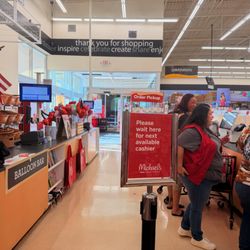 Michaels - Look on left side NO CASHIERS - Self serve only on right side