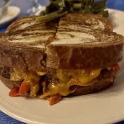 Floyd's 1921 Restaurant & Catering - Meatloaf sandwich with a side of collards