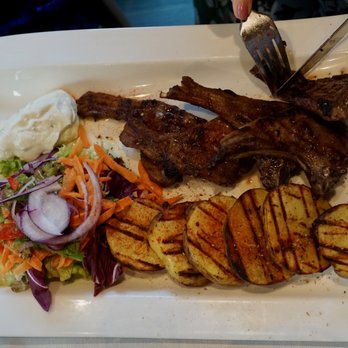 Taverna Plori - Paidakia (Lamb Chops) with Potatoes and Tzatziki - Greek Near Me - Stuttgart, BW