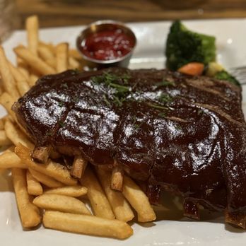 Grizzly Grill - Bbq ribs and fries. Definitely baked not bbqed but the home Meade sauce was good - Bars Near Me - Blairsden, California Grizzly Grill - Bbq ribs and fries. Definitely baked not bbqed but the home Meade sauce was good - Bars Near Me - Blairsden, California