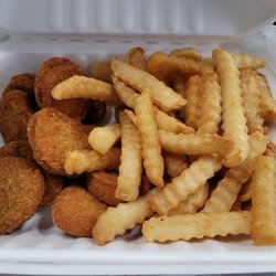 Charlie Riedel's Fast Food - Chicken Nuggets and French fries.