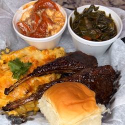Freestyllez - Lamb chops , Mac n cheese, yams, and greens!