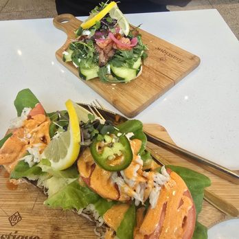Toastique - Spicy crab and Smoked salmon - Juice Bars & Smoothies Near Me - Ann Arbor, Michigan Toastique - Spicy crab and Smoked salmon - Juice Bars & Smoothies Near Me - Ann Arbor, Michigan