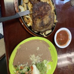 La Cabana - Carne Asada and toppings/sides plate