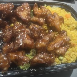 China Grill - Sesame chicken and fried rice