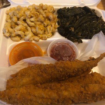 The Taste You’re Looking For - One banging fish platter w/collards & mac. - Soul Food Near Me - Sharon Hill, Pennsylvania The Taste You’re Looking For - One banging fish platter w/collards & mac. - Soul Food Near Me - Sharon Hill, Pennsylvania