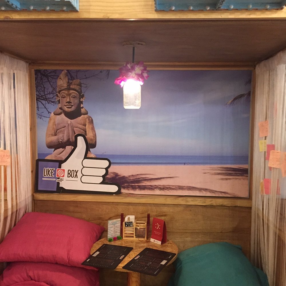 Uke Box Caffe - The booths, my favorite spot! - Coffee & Tea Near Me - Quezon City, NCR Uke Box Caffe - The booths, my favorite spot! - Coffee & Tea Near Me - Quezon City, NCR
