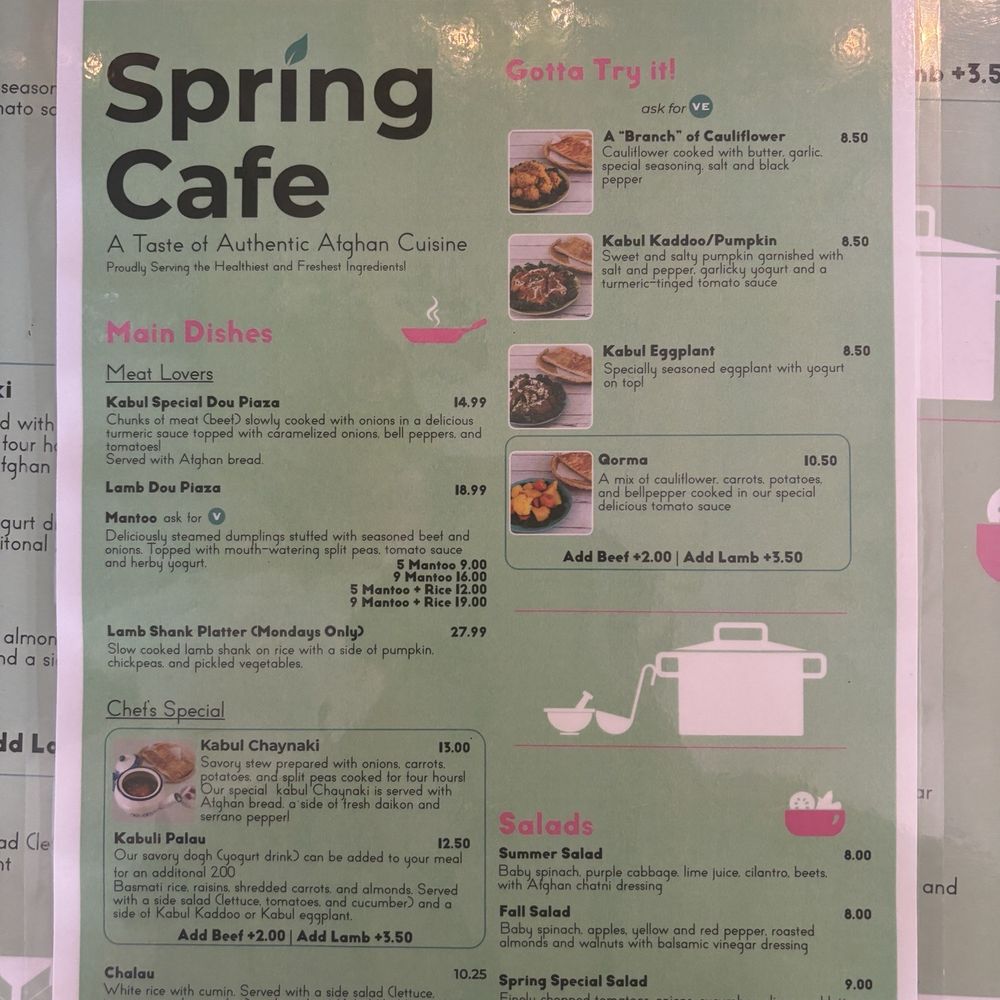 Spring Cafe - Menu - Cafes Near Me - Baltimore, Maryland Spring Cafe - Menu - Cafes Near Me - Baltimore, Maryland
