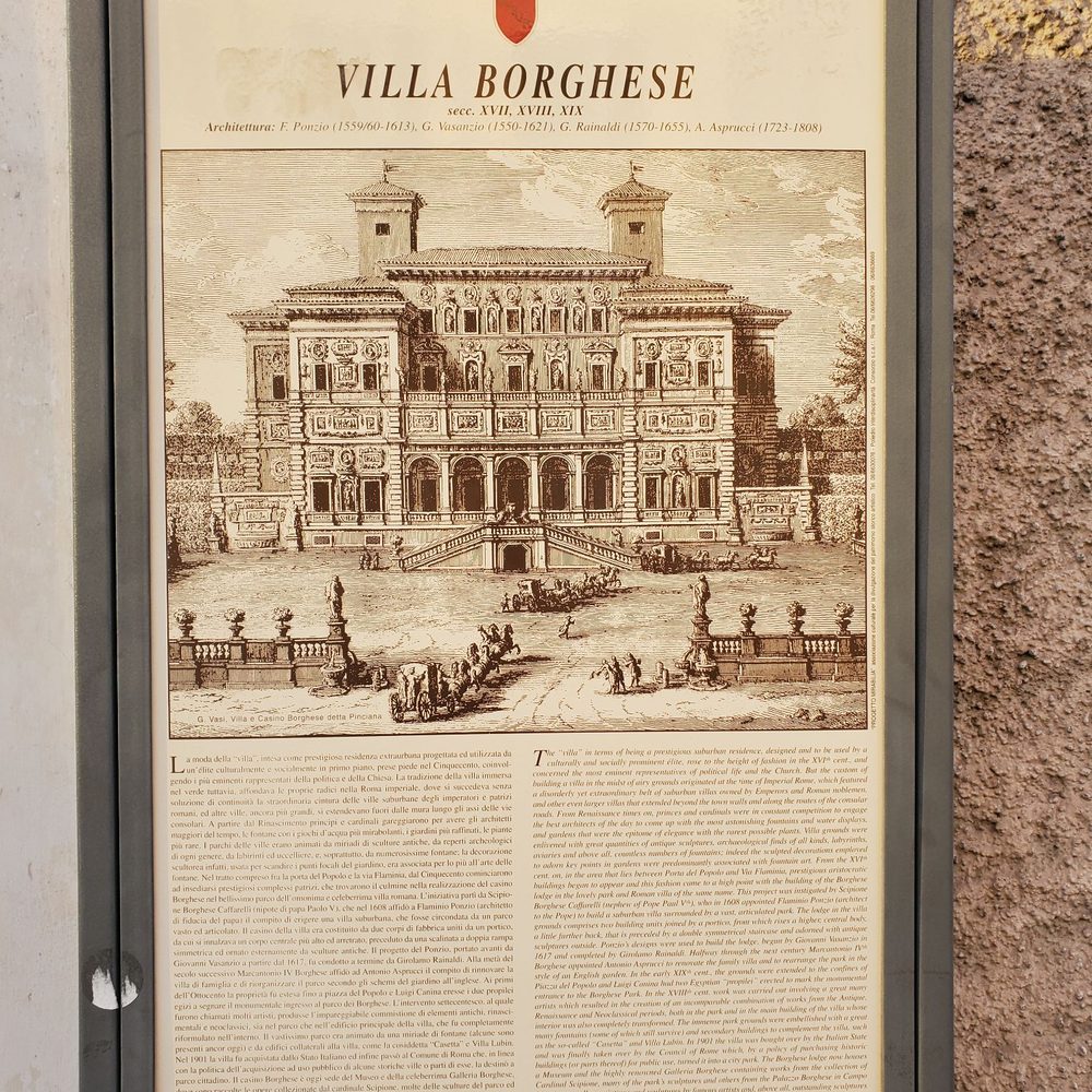 Museo e Galleria Borghese - Exterior -- Information Signage - Museums Near Me - Roma, AG Museo e Galleria Borghese - Exterior -- Information Signage - Museums Near Me - Roma, AG