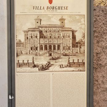 Museo e Galleria Borghese - Exterior -- Information Signage - Museums Near Me - Roma, AG