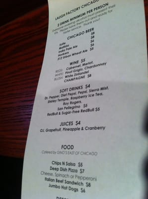 Menu photo 8 Laugh Factory Chicago, IL Menu photo 8 Laugh Factory Chicago, IL