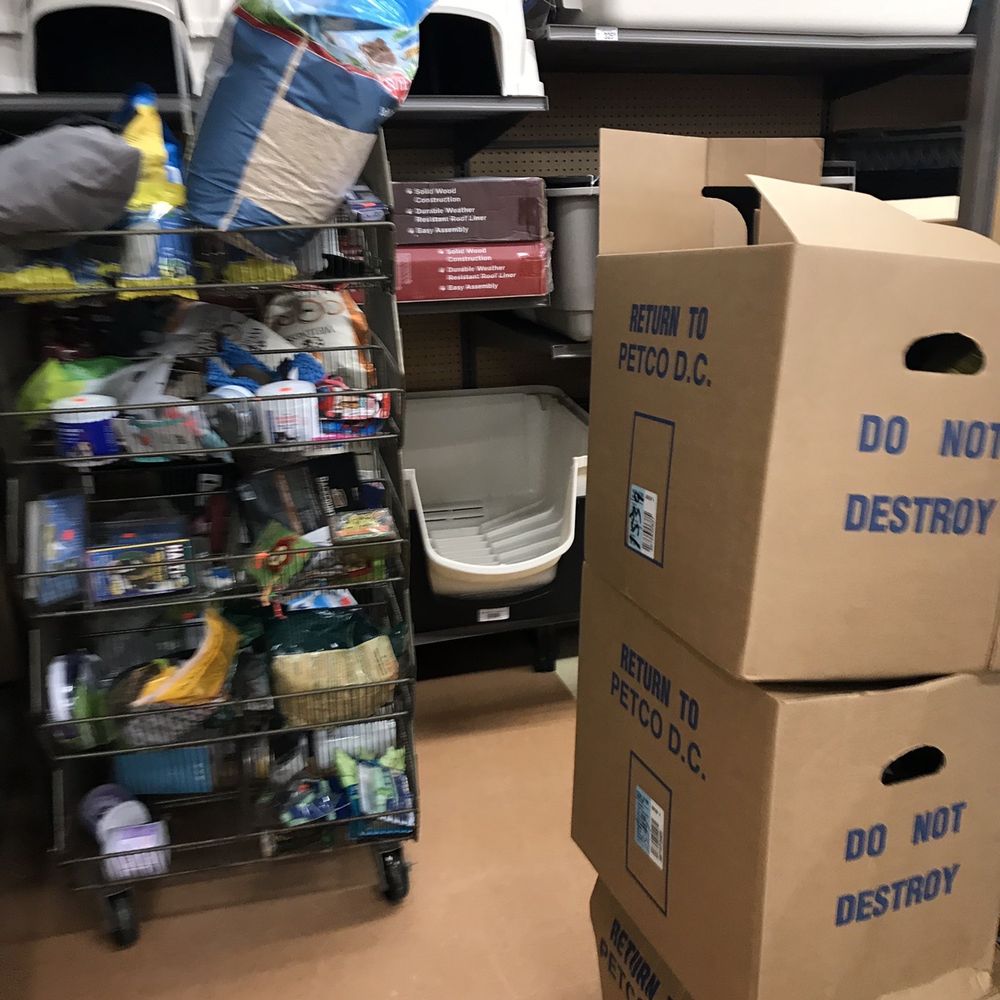 Petco - Clearance and boxes blocking walk way - Pet Stores Near Me - Doral, Florida Petco - Clearance and boxes blocking walk way - Pet Stores Near Me - Doral, Florida