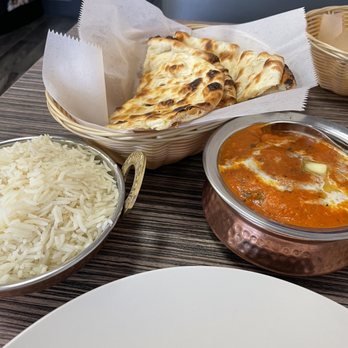 Masala Express - Butter chicken, rice and Butter naan - Indian Near Me - Merced, California