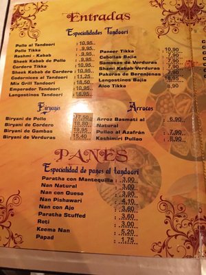 Menu photo 2 Ganges Madrid, M