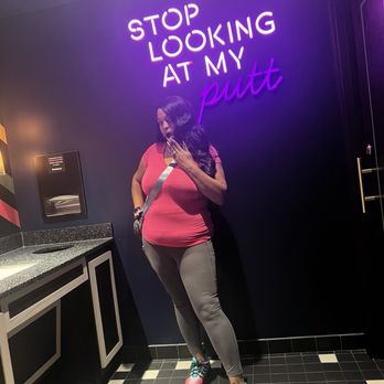 Puttshack - Houston - Me being goofy in the bathroom lol - Mini Golf Near Me - Houston, Texas