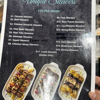 YC Seafood Hotpot - Skewer menu - Seafood Near Me - Virginia Beach, Virginia
